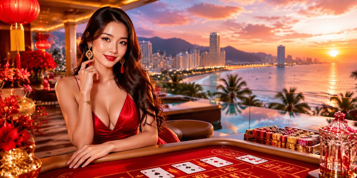 Dealer thật tại bàn baccarat live casino trực tuyến